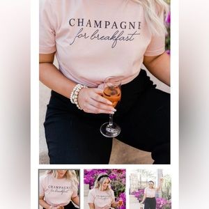 Champagne for breakfast tshirt
